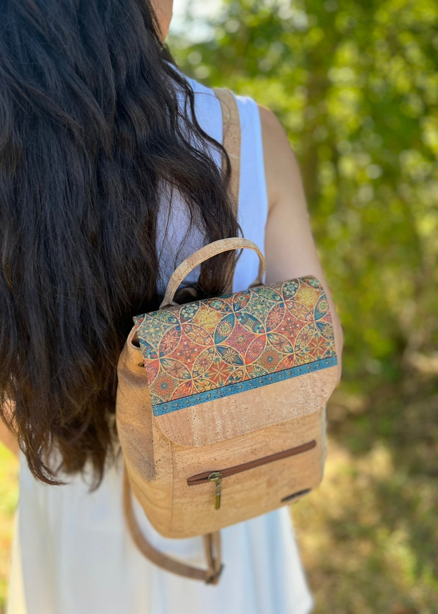 Stilvoller Rucksack „Primula“ aus Kork, vegan und nachhaltig