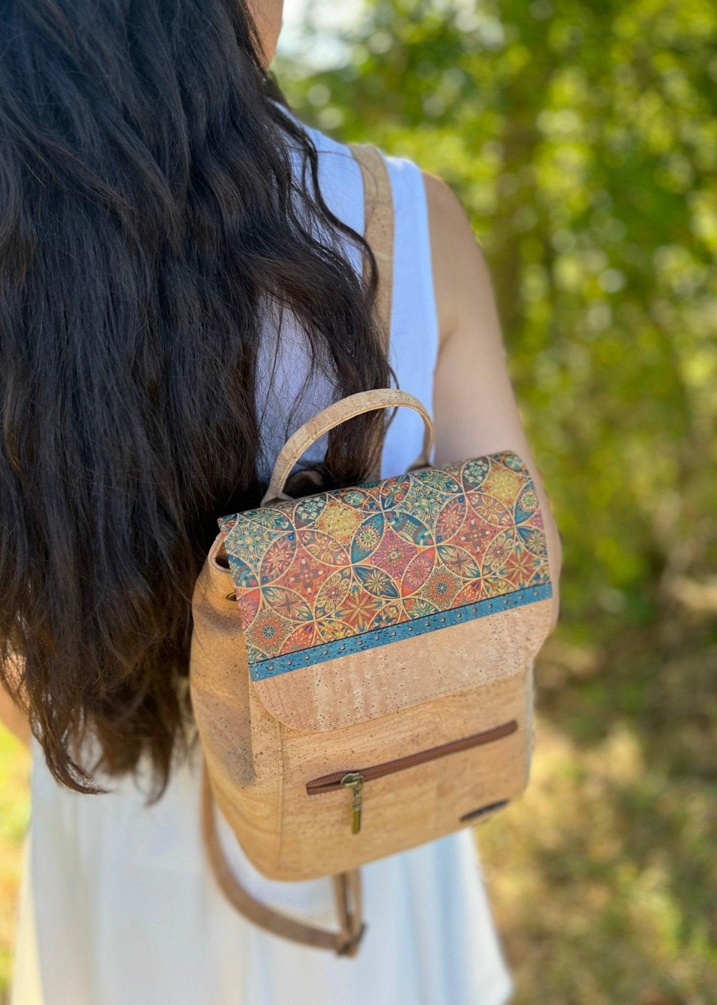 Stilvoller Rucksack „Primula“ aus Kork, vegan und nachhaltig