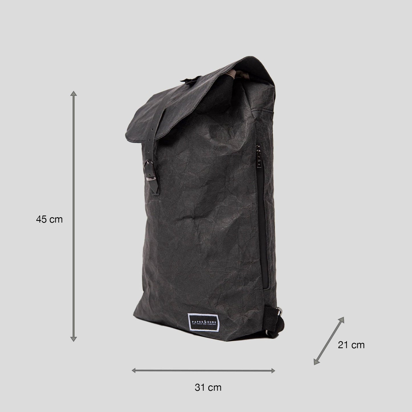 Big Oak Kraft Paper Backpack | Black edition-4